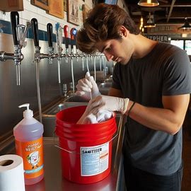 Illinois Food Handlers Training only $7: Proper Storage of Sanitizing Towels